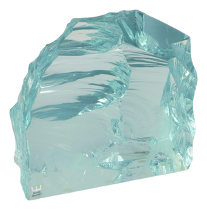 Large Art Glass Ice Block Sculpture by Vicke Lindstrand for Kosta Boda, 1980s