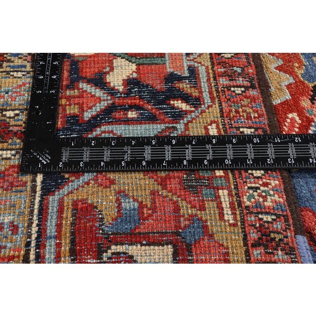 Textile Antique Persian Heriz Rug, 09'06 X 12'03 For Sale - Image 7 of 10