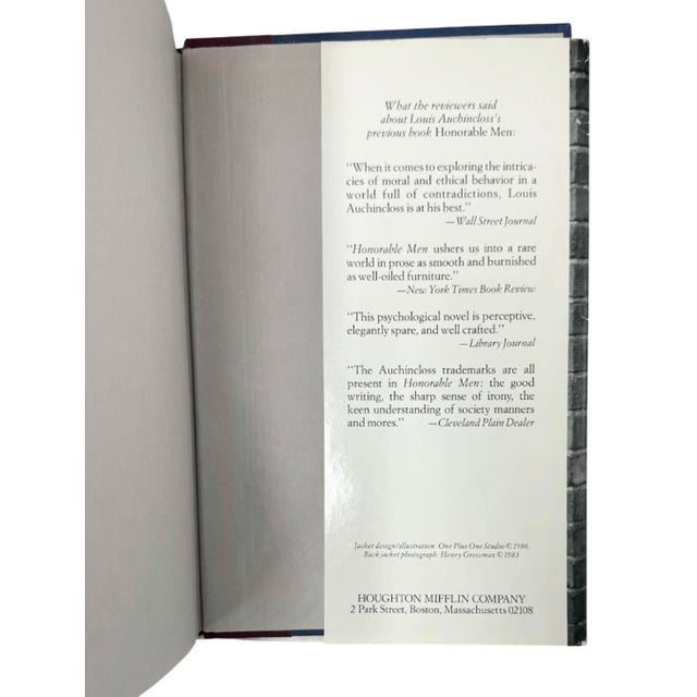 Diary of a Yuppie by Louis Auchincloss 1986 Book Hardcover For Sale In Washington DC - Image 6 of 10