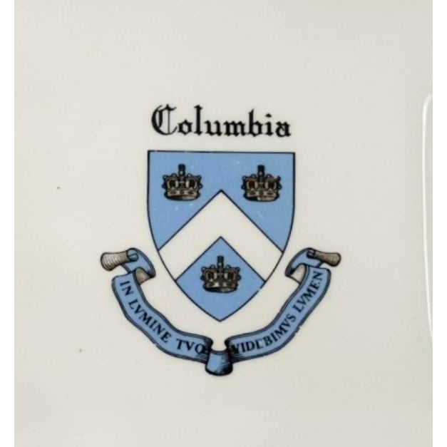 Ceramic Vintage Columbia University Ceramic Ashtray Catchall Dish Ivy League For Sale - Image 7 of 9