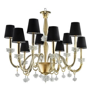 Modern Venetian Rostrato Murano Glass Chandelier by Simoeng for Simoeng For Sale