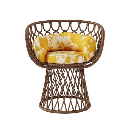 Miss lo armchair in stained rattan, plywood and hr foam by popus editions. Dimensions: w 73 x d 68 x h 82 cm. Materials:...