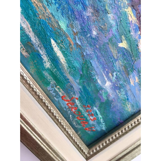 Framed Original Seascape Painting Italy Landscape Wall Decor by Valeriya Serova For Sale - Image 6 of 13