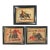 Set of 3 Mid-Century Bullfighting Oil Paintings Signed J. Yepez. For Sale