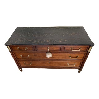 1950s Vintage Kindel Furniture Cherry Louis XVI Style Chest of Drawers For Sale