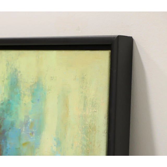 Metal 20th Century Original Abstract Oil Paintings on Canvas - Pair For Sale - Image 7 of 9