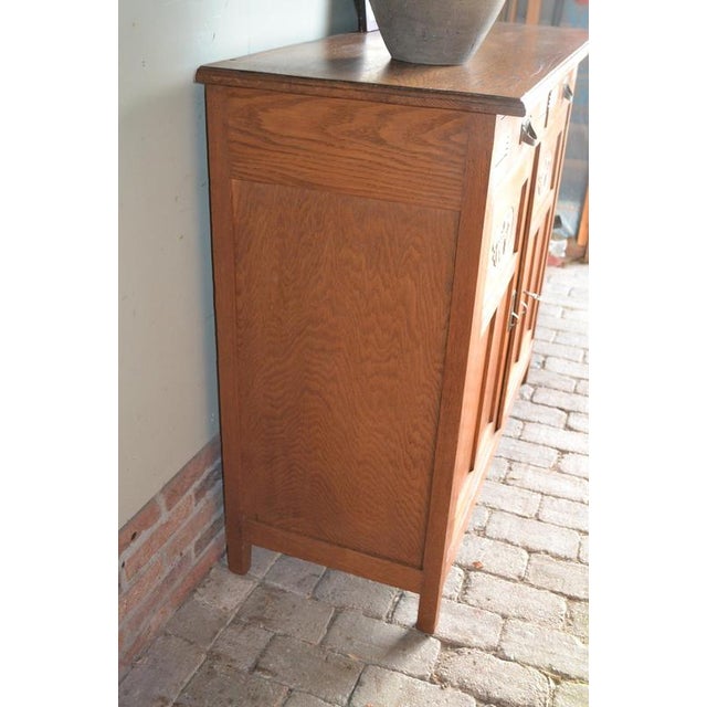 Wood Art Deco Sideboard in Wood, Oak For Sale - Image 7 of 11