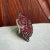 Late 19th Century Victorian Bohemian Garnet Silver Leaf Brooch For Sale In Madison - Image 6 of 11