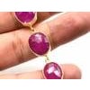 Bochic "Rough Cut" Natural Red African Rubies Set In 18K Gold & Silver For Sale - Image 16 of 18