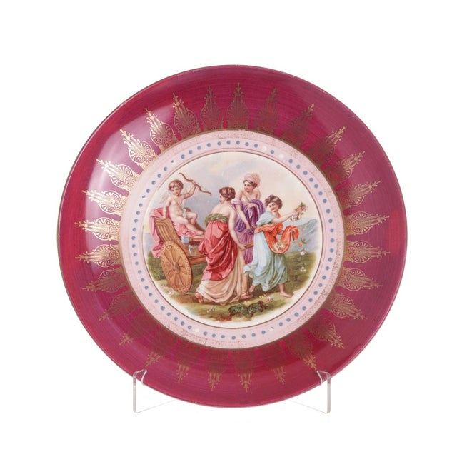 Gold Earthenware Plate from Sarreguemines For Sale - Image 8 of 8