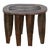Patinated Dark Brown African Stool For Sale