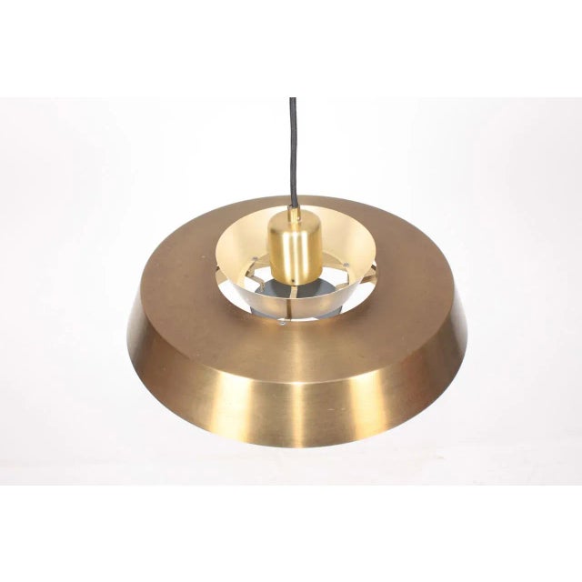 Fog & Mørup Brass Nova Ceiling Lamp by Johannes Hammerborg for Fog & Mørup, 1960s For Sale - Image 4 of 7