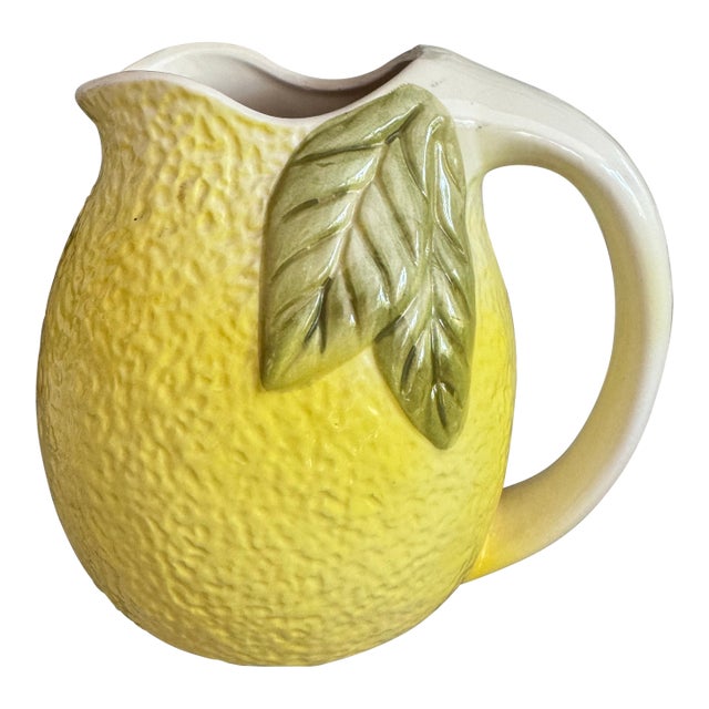 Italian Lemon Shaped Pitcher For Sale