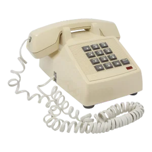 1980's Beige Touch-Tone Desk Telephone by At&t