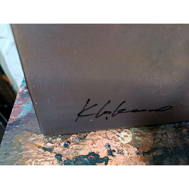 Ovidiu Kloska, This Is How the City Melts in Autumn, Mixed Media on Canvas For Sale - Image 6 of 14