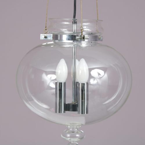 Silver Pendant Lamp by Herbert Proft for Glashütte Limburg, Germany, 1960s For Sale - Image 8 of 10