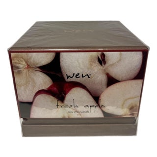 New Wen by Chaz Dean Fall Fresh Apple Deluxe Soy Wax Candle 22 Oz Sealed in Box! For Sale