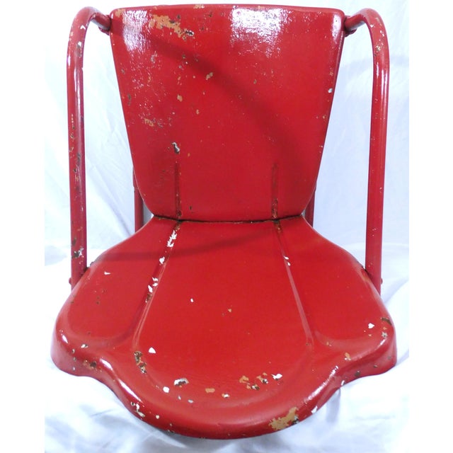 Vintage Steel Cantilever/Springer/Bouncer Patio Chairs - 2 Different For Sale - Image 16 of 17