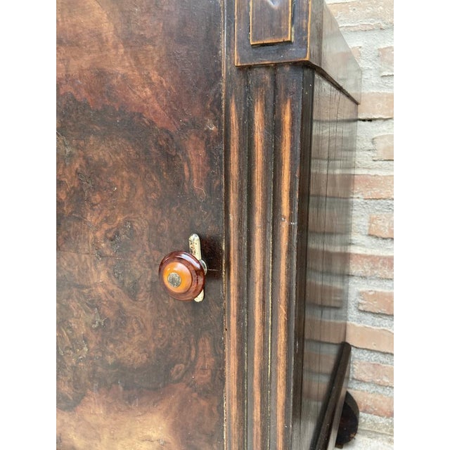 Art Deco Nightstands with Ebonized Base, 1930, Set of 2 For Sale - Image 12 of 15