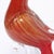 Pair of Mid-Century Vermillion Murano Glass Dove Sculptures With 24k Gold Flecks For Sale In New York - Image 6 of 12