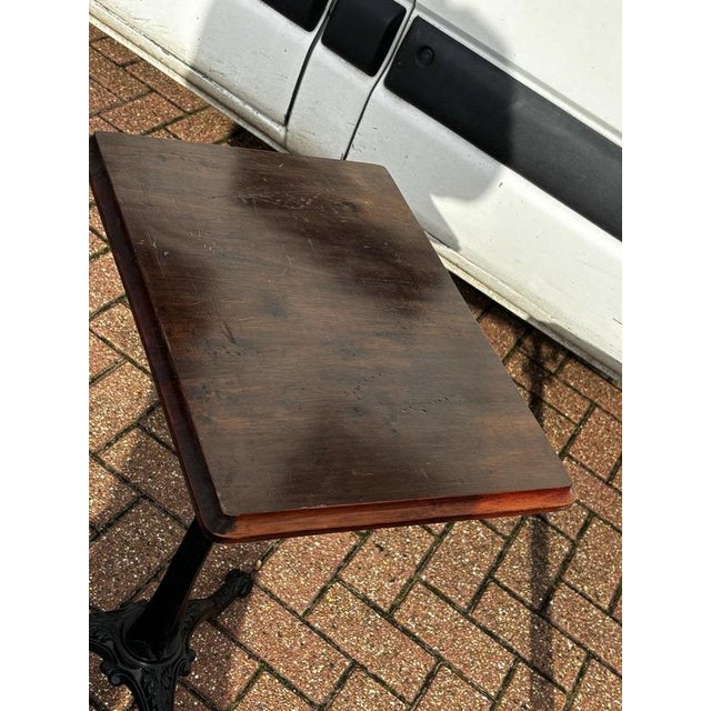 Industrial Factory Edwardian Metal Cast Iron & Wood Machinists Tables, Set of 3 For Sale - Image 10 of 18