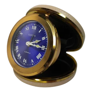 1974 French Folding Travel Alarm Clock Europa