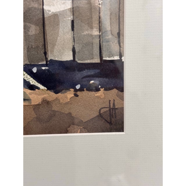 Jack Anderson Helene Framed Watercolor, Circa 2002 For Sale - Image 12 of 12