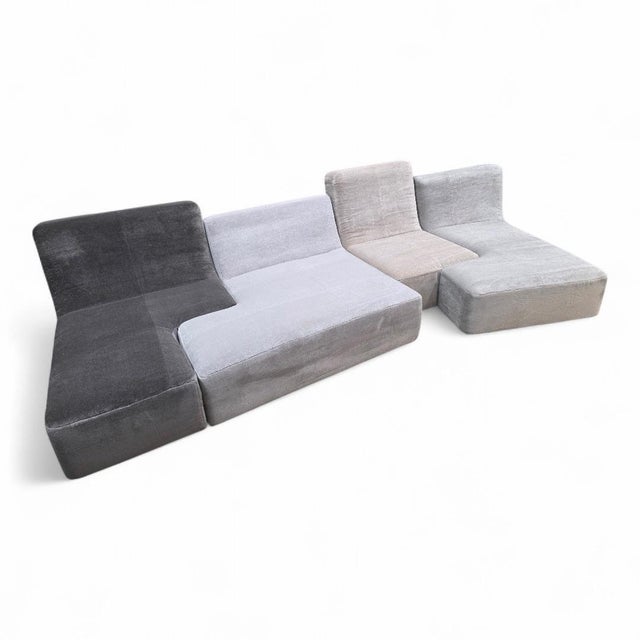 Ligne Roset “Confluences” by Philippe Nigro – 6-Piece Modular Sectional Newly Reupholstered For Sale - Image 11 of 12
