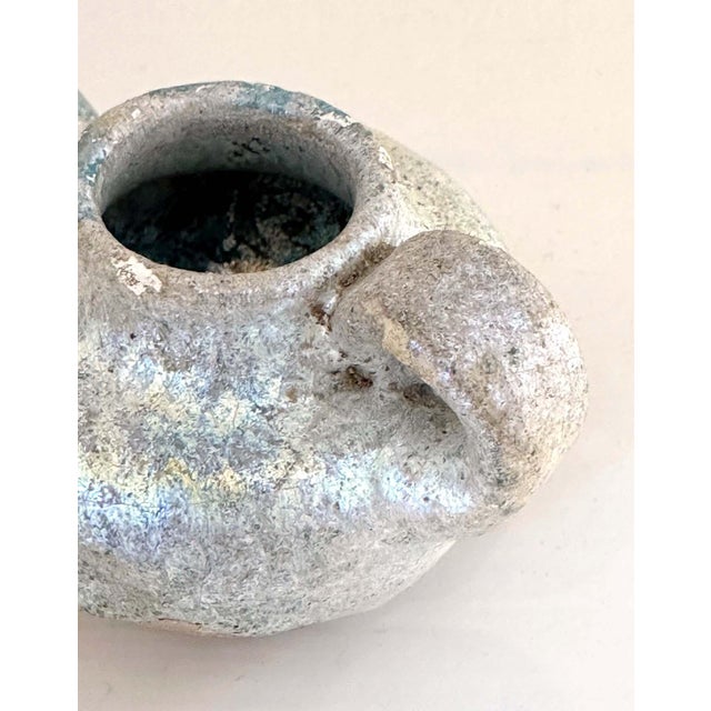 Collection of Four Persian Glazed Ceramic Oil Lamps For Sale - Image 15 of 18