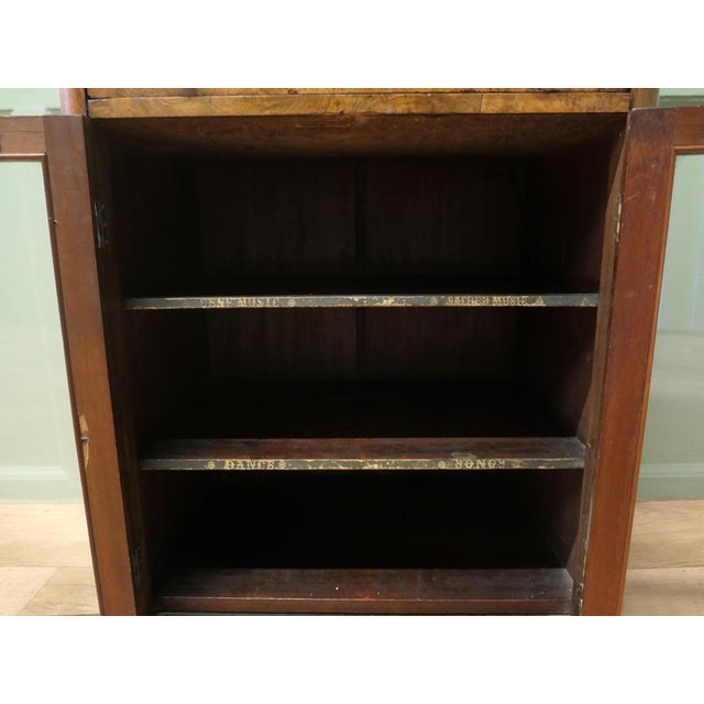 Victorian Bur Walnut Music Filing Cabinet, 1960 For Sale - Image 6 of 7