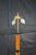 Antique Art Deco Swedish Grace Period Ebonized Burl Wood Floor Lamp 69" For Sale - Image 15 of 17