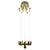 Large German Bauhaus Chandelier in Brass from Kaiser & Co., 1940s For Sale - Image 10 of 10
