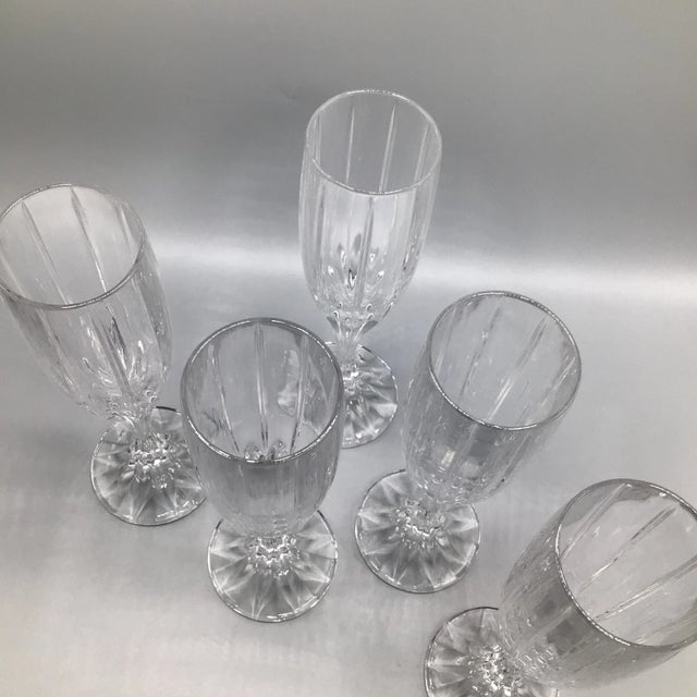 Park Lane Champagne Flutes by Mikasa-Set of 5 For Sale - Image 12 of 12