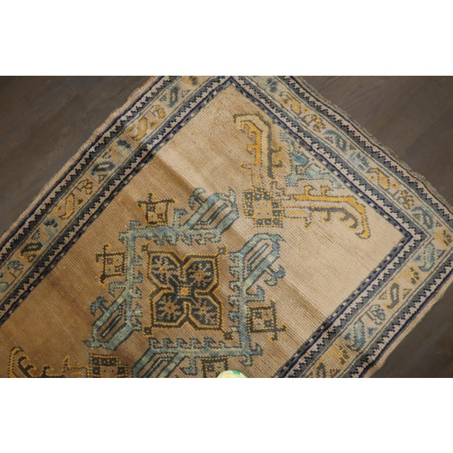 Antique Zabihi Collection Long Turkish Oushak Runner - 3'2" x 17'5" For Sale - Image 10 of 11