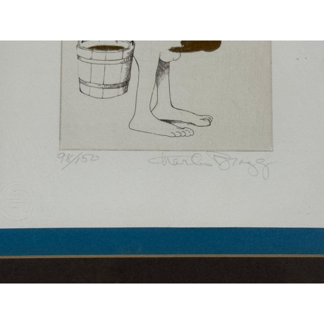 White Charles Bragg, Two Etchings, Nasty Series, Signed and Stamped, American, 20th C. For Sale - Image 8 of 13