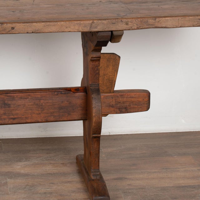Early 19th Century Swedish Dark Pine Console Table For Sale - Image 13 of 14
