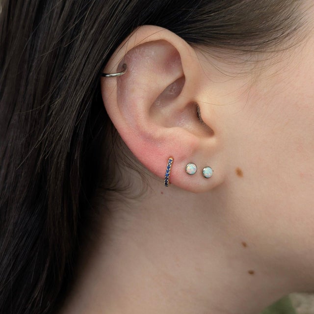 Rich blue Ceylon sapphires meet warm 14K yellow gold in earrings that feel as timeless as they are wearable. A signature...