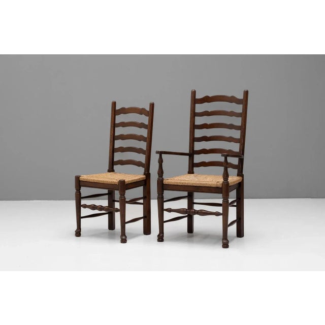 Oak Dining Chairs, 1970, Set of 6 For Sale - Image 3 of 9