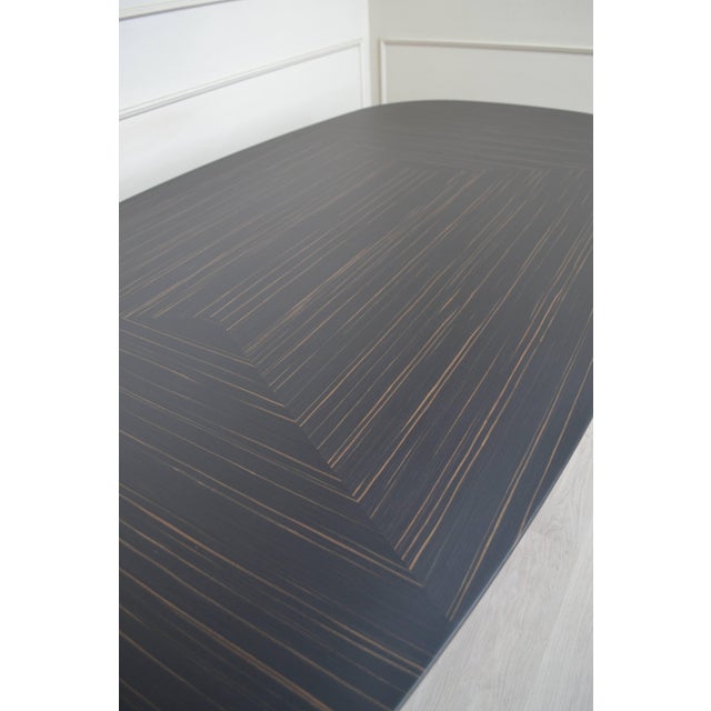 Black Foglio Oval Dining Table from Kabinet For Sale - Image 8 of 13
