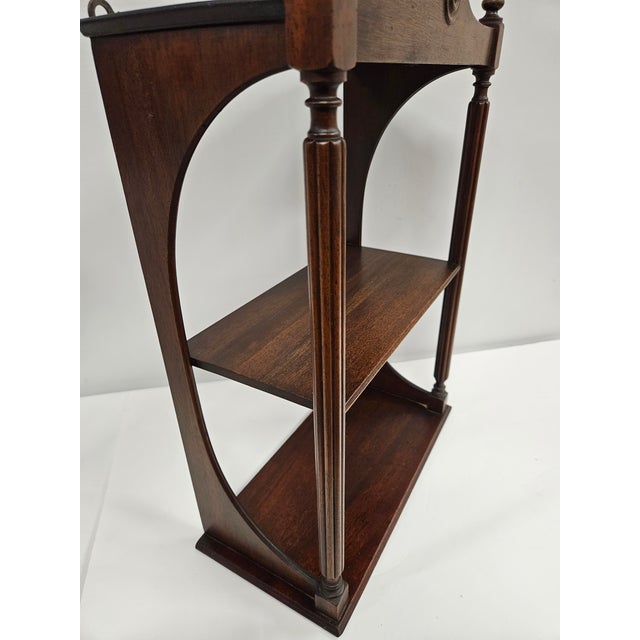 Wood Georgian Mahogany Etagere - Ferguson Brothers For Sale - Image 7 of 15