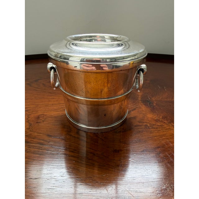 Traditional Antique Gorham Silver Plated Champagne Bucket Form Caviar Server For Sale - Image 3 of 12