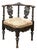 Antique 19th Century Italian Renaissance Revival Corner Armchair For Sale