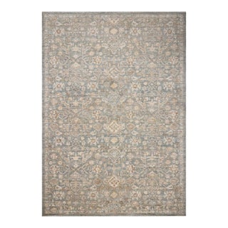 Chris Loves Julia x Loloi Palma Blue / Natural 2'-7" x 7'-6" Runner Rug For Sale