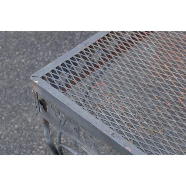 Vintage Wrought Iron Outdoor Coffee Table For Sale In Philadelphia - Image 6 of 18