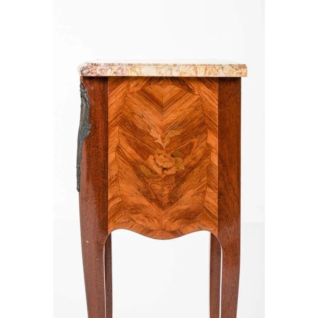 Louis XV Marquetry Bedside Cabinets, Set of 2 For Sale - Image 9 of 16