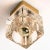 Wall or Ceiling Lights in Brass with Glass Cubes from Peill & Putzler, 1970s For Sale - Image 3 of 11