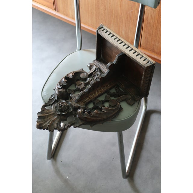 Very old french console shelf in solid wood dating from the XIXth century. Good condition with slight signs of wear...