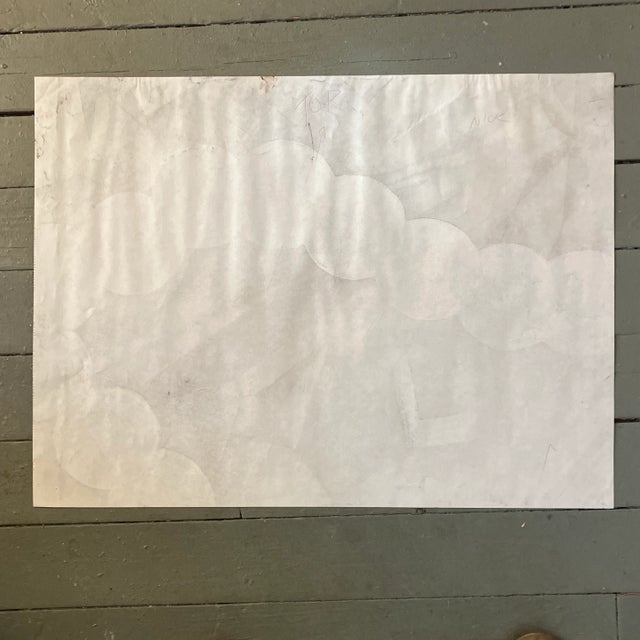 1970’s Original Abstract Charcoal Study Drawing For Sale - Image 4 of 5