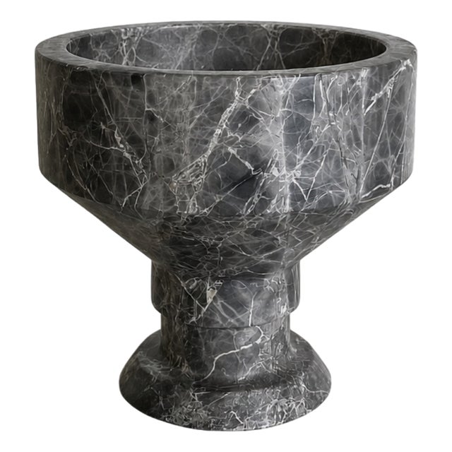 Grey Marble Tasse Bowl by Nina Magon For Sale