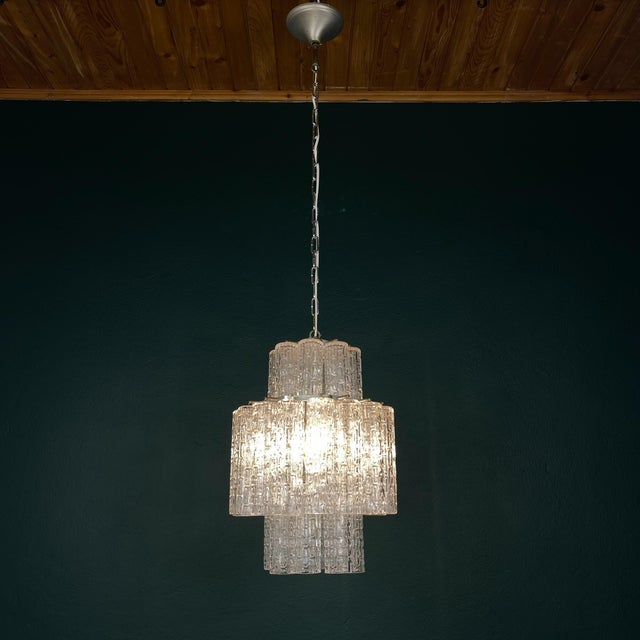 Murano Chandelier Tronchi from Venini, Italy, 1960s For Sale - Image 10 of 18